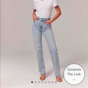 Abercrombie Ultra High Rise 90’s Straight Jean